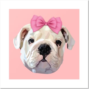 Cute Bulldog Posters and Art